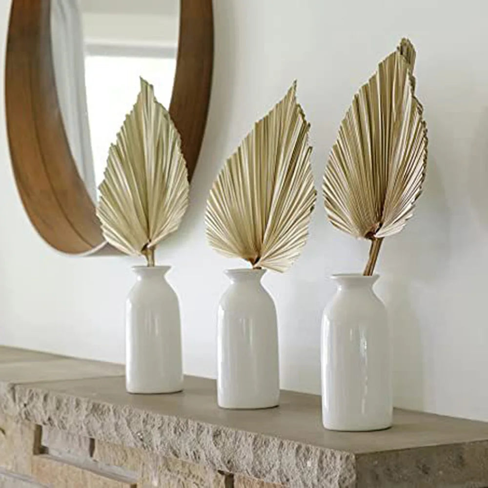 2PCS Palm Fan Leaf Dried Flower Mini Palm