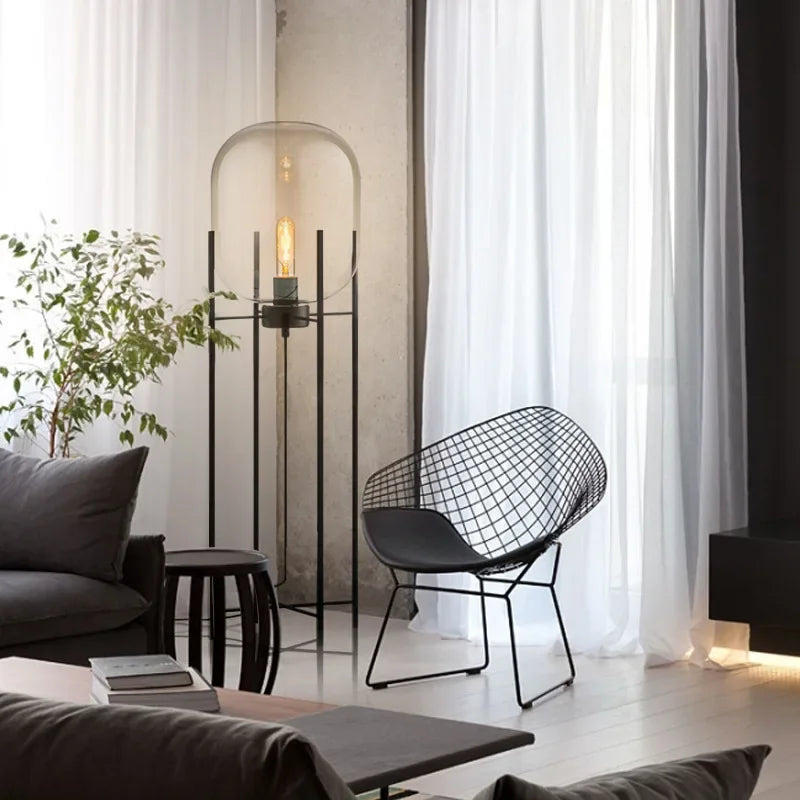 Post-Modern Nordic Glass LED Floor Lamp