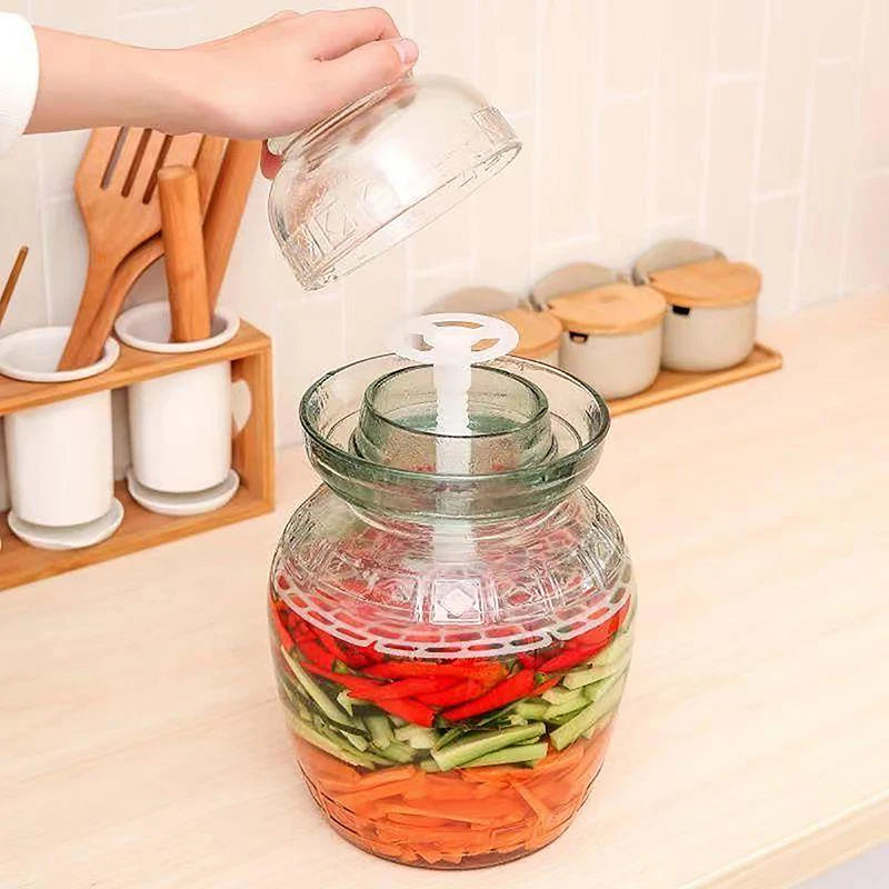 Pickle Jar Press Plastic Holder For Compaction