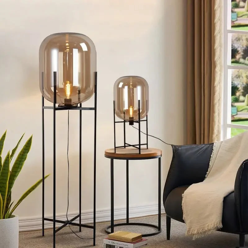 Post-Modern Nordic Glass LED Floor Lamp