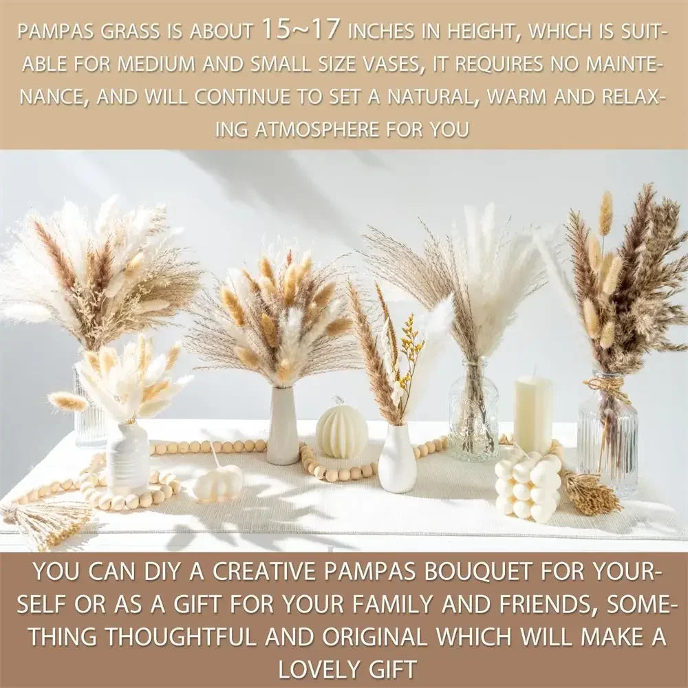 15/100pcs Artificial Flowers Pampas Floral